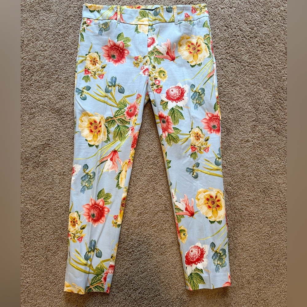 New York & Company floral dress pants